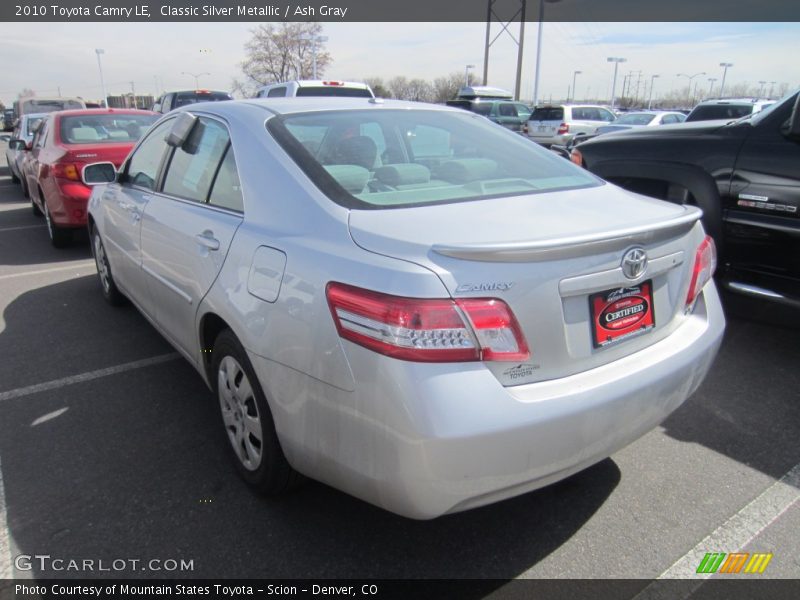 Classic Silver Metallic / Ash Gray 2010 Toyota Camry LE