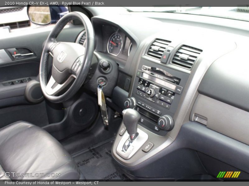 Royal Blue Pearl / Black 2010 Honda CR-V EX-L AWD