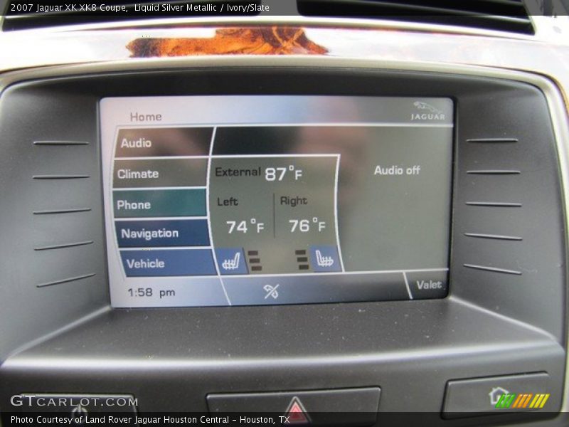 Liquid Silver Metallic / Ivory/Slate 2007 Jaguar XK XK8 Coupe