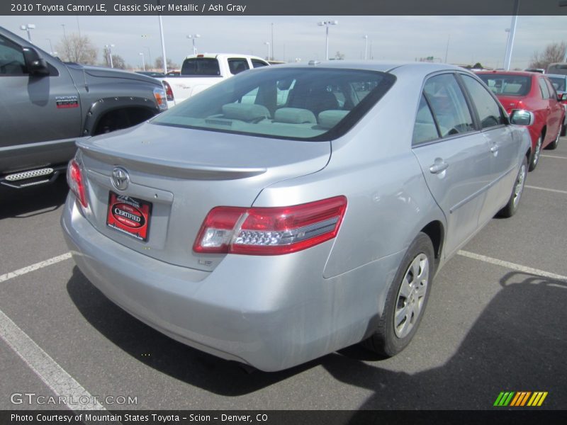 Classic Silver Metallic / Ash Gray 2010 Toyota Camry LE