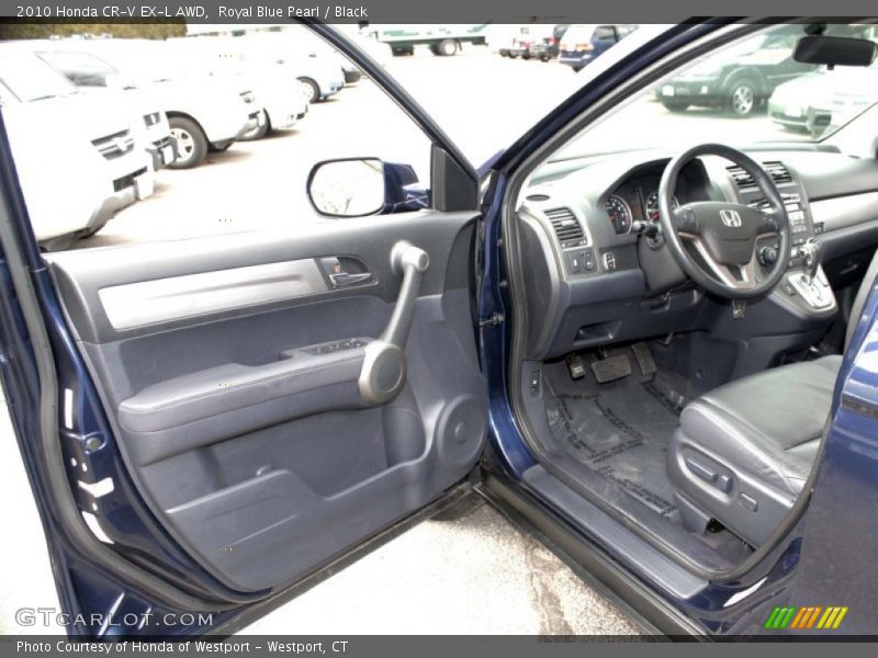Royal Blue Pearl / Black 2010 Honda CR-V EX-L AWD