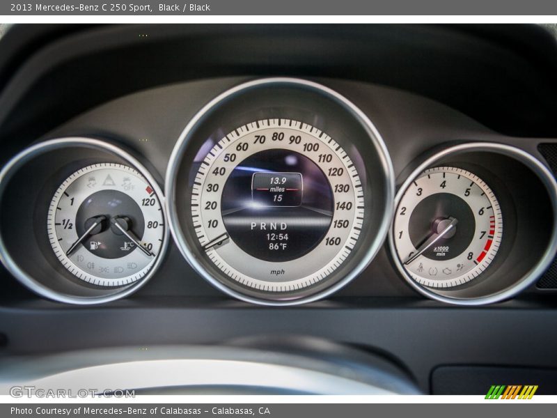 Black / Black 2013 Mercedes-Benz C 250 Sport