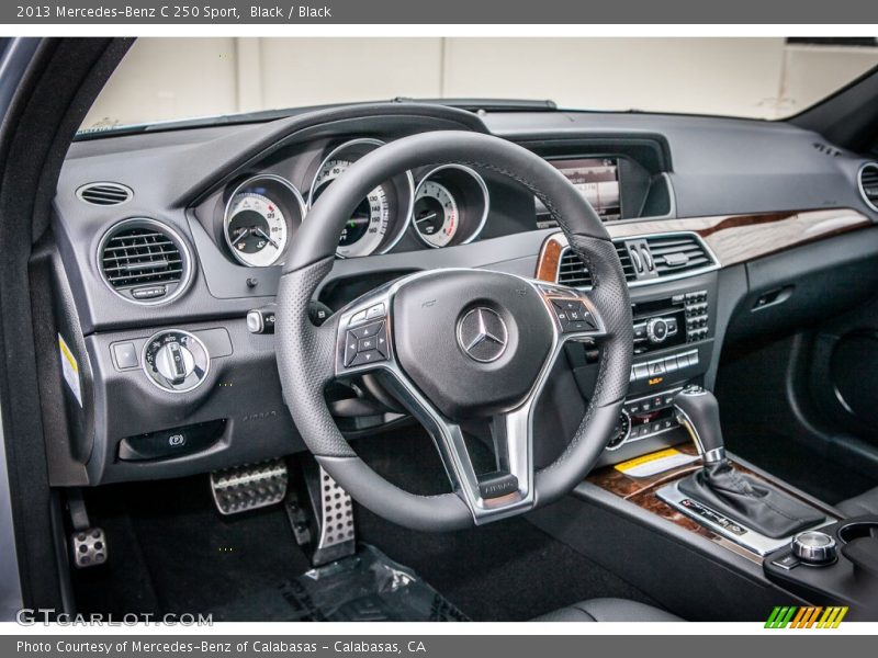 Black / Black 2013 Mercedes-Benz C 250 Sport