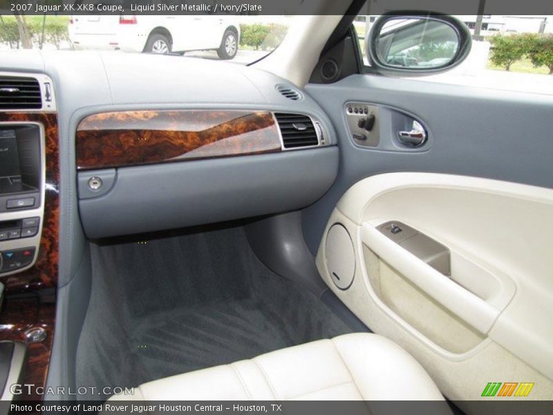 Liquid Silver Metallic / Ivory/Slate 2007 Jaguar XK XK8 Coupe