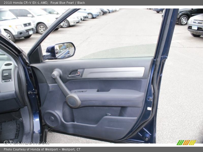 Royal Blue Pearl / Black 2010 Honda CR-V EX-L AWD