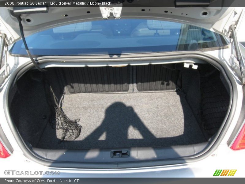 Liquid Silver Metallic / Ebony Black 2008 Pontiac G6 Sedan