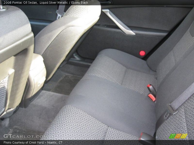 Liquid Silver Metallic / Ebony Black 2008 Pontiac G6 Sedan