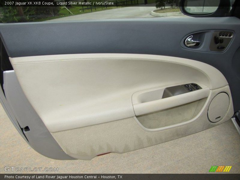Liquid Silver Metallic / Ivory/Slate 2007 Jaguar XK XK8 Coupe