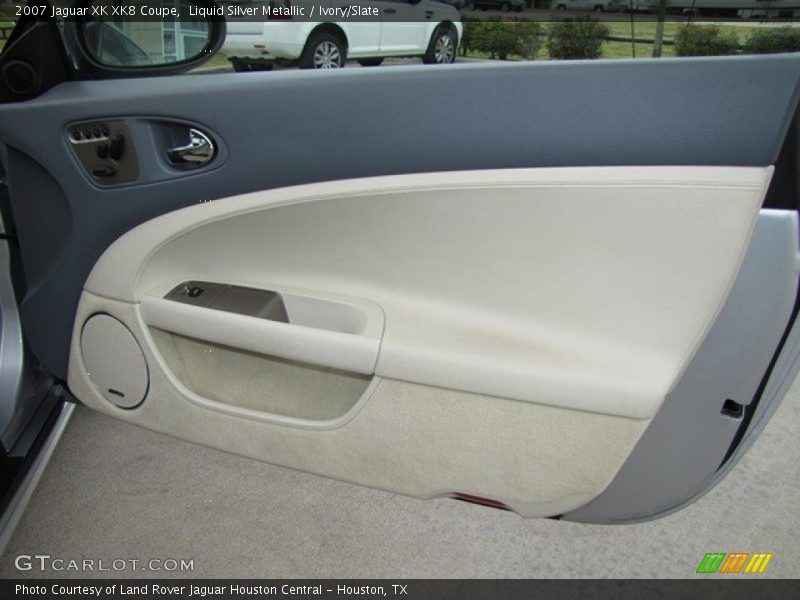 Liquid Silver Metallic / Ivory/Slate 2007 Jaguar XK XK8 Coupe