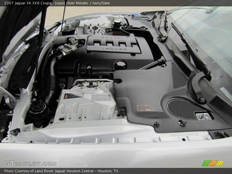 Liquid Silver Metallic / Ivory/Slate 2007 Jaguar XK XK8 Coupe