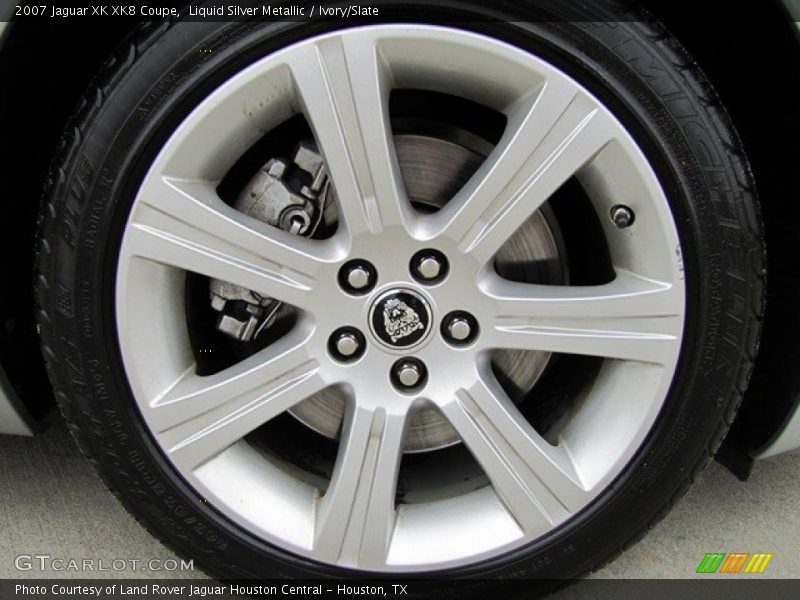 Liquid Silver Metallic / Ivory/Slate 2007 Jaguar XK XK8 Coupe