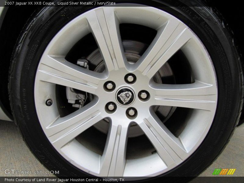 Liquid Silver Metallic / Ivory/Slate 2007 Jaguar XK XK8 Coupe