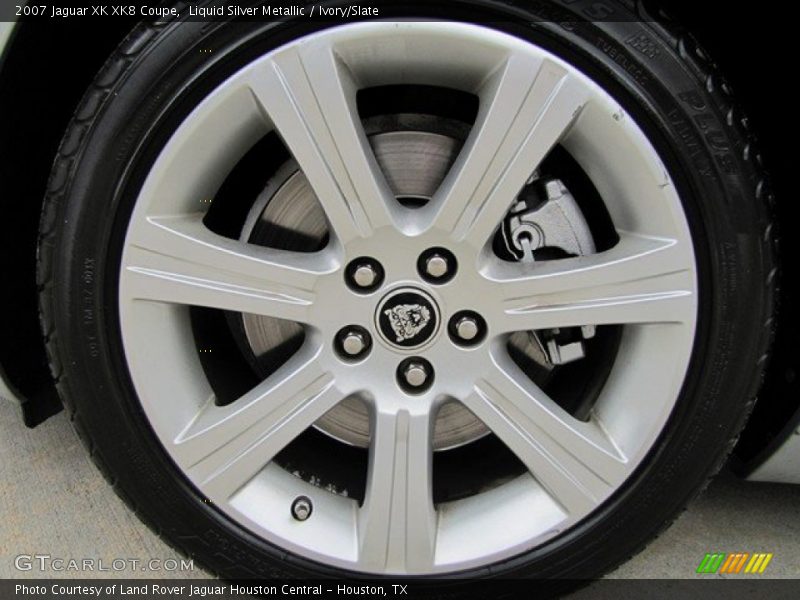 Liquid Silver Metallic / Ivory/Slate 2007 Jaguar XK XK8 Coupe