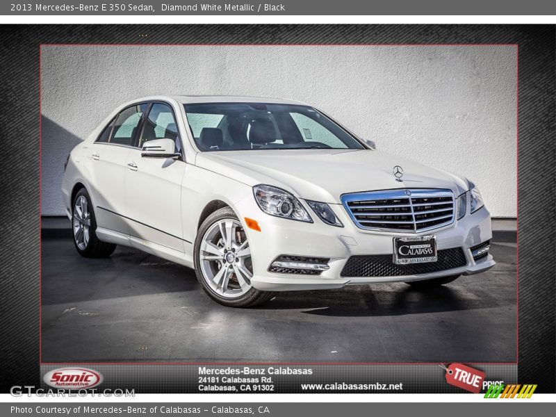 Diamond White Metallic / Black 2013 Mercedes-Benz E 350 Sedan