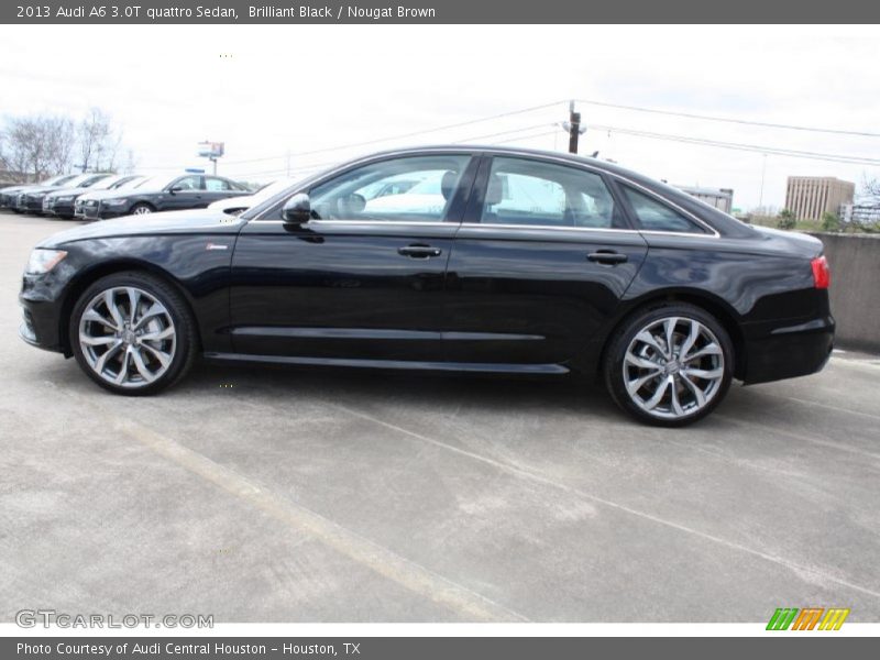 Brilliant Black / Nougat Brown 2013 Audi A6 3.0T quattro Sedan