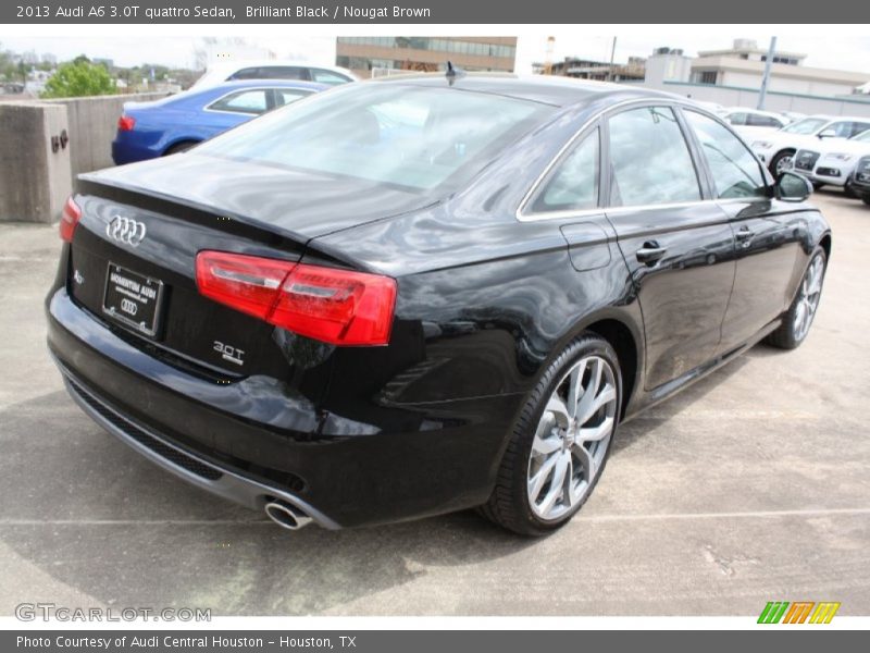 Brilliant Black / Nougat Brown 2013 Audi A6 3.0T quattro Sedan