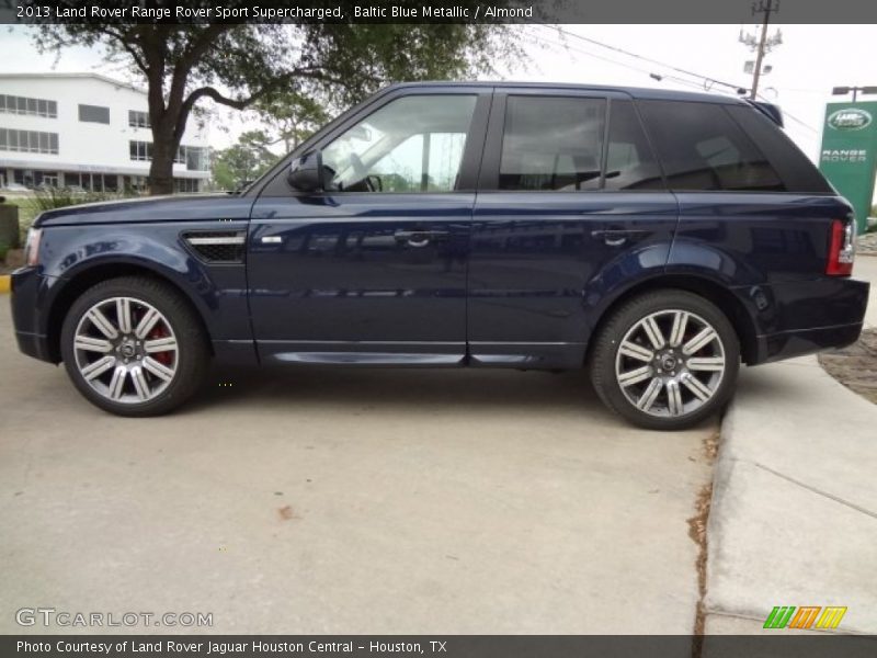Baltic Blue Metallic / Almond 2013 Land Rover Range Rover Sport Supercharged