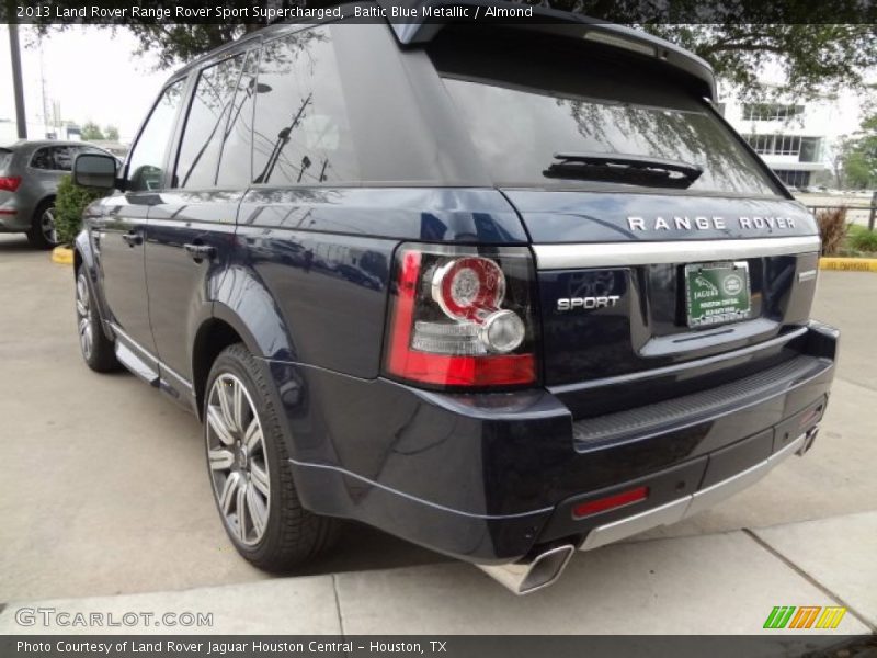 Baltic Blue Metallic / Almond 2013 Land Rover Range Rover Sport Supercharged