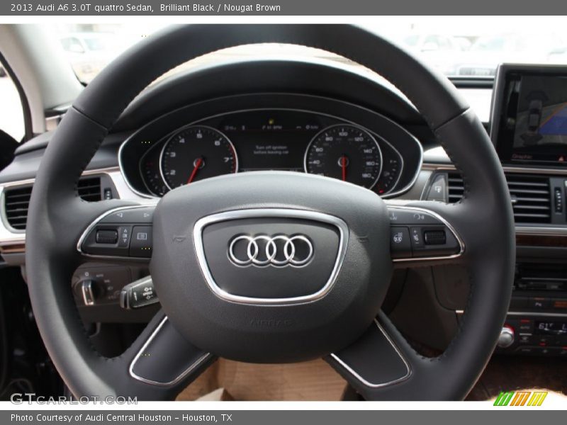 Brilliant Black / Nougat Brown 2013 Audi A6 3.0T quattro Sedan