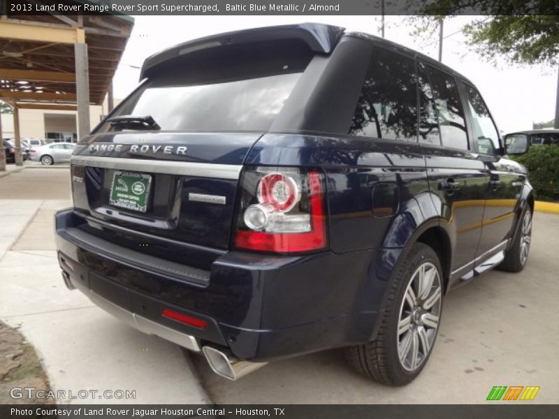 Baltic Blue Metallic / Almond 2013 Land Rover Range Rover Sport Supercharged