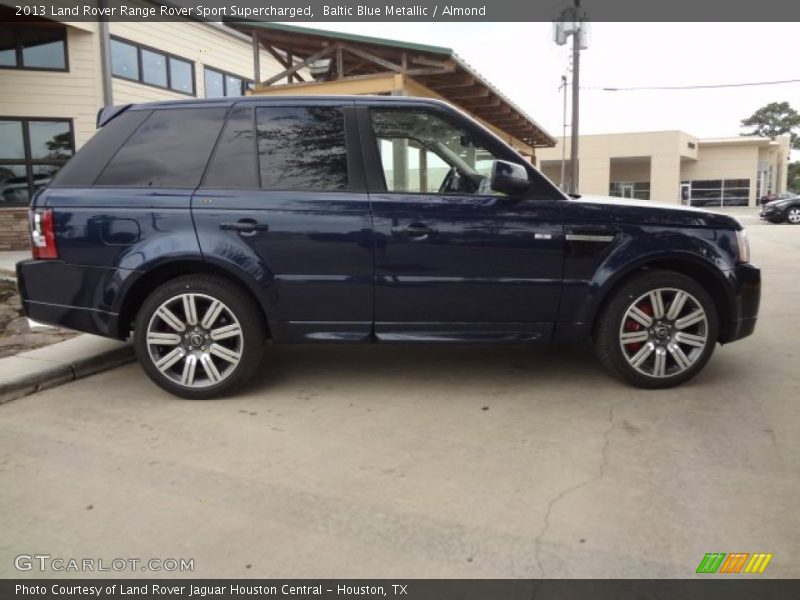 Baltic Blue Metallic / Almond 2013 Land Rover Range Rover Sport Supercharged