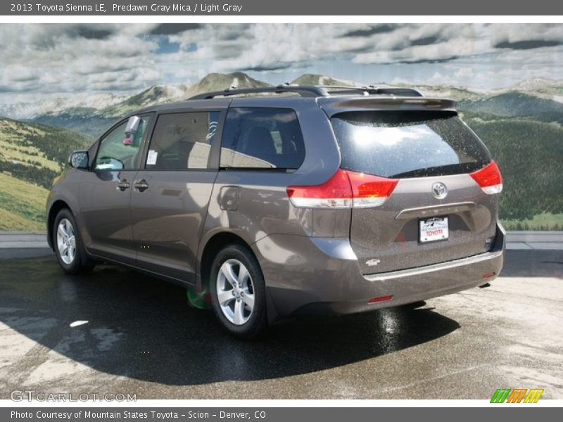 Predawn Gray Mica / Light Gray 2013 Toyota Sienna LE