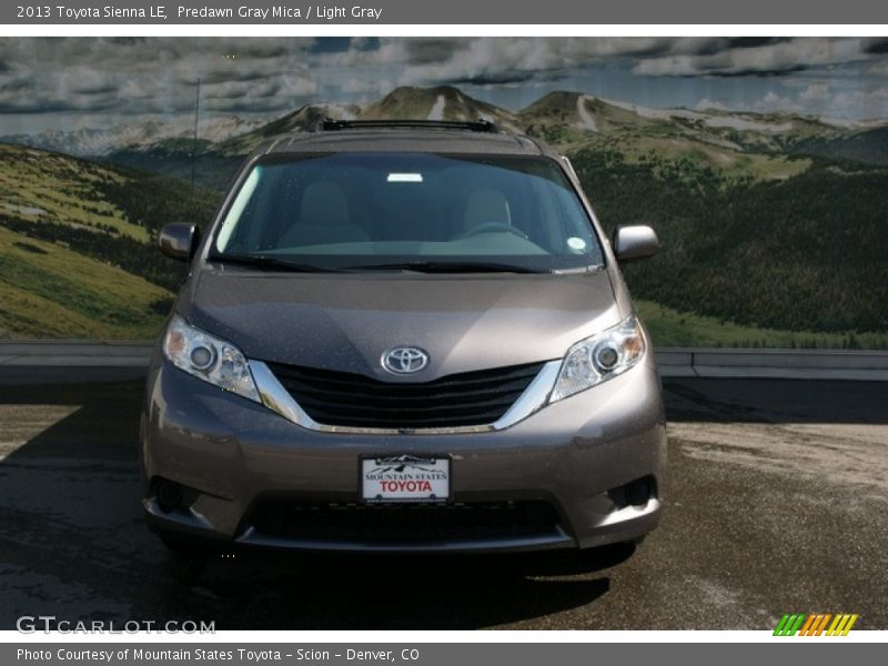 Predawn Gray Mica / Light Gray 2013 Toyota Sienna LE