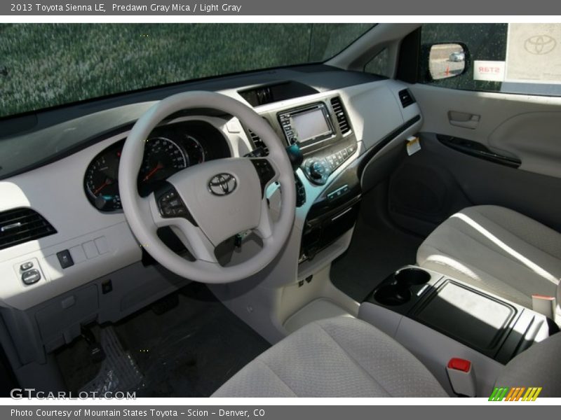 Predawn Gray Mica / Light Gray 2013 Toyota Sienna LE