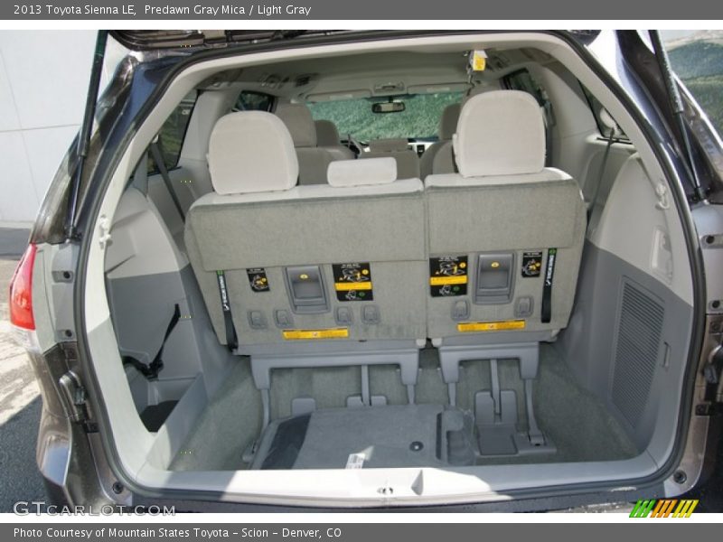 Predawn Gray Mica / Light Gray 2013 Toyota Sienna LE