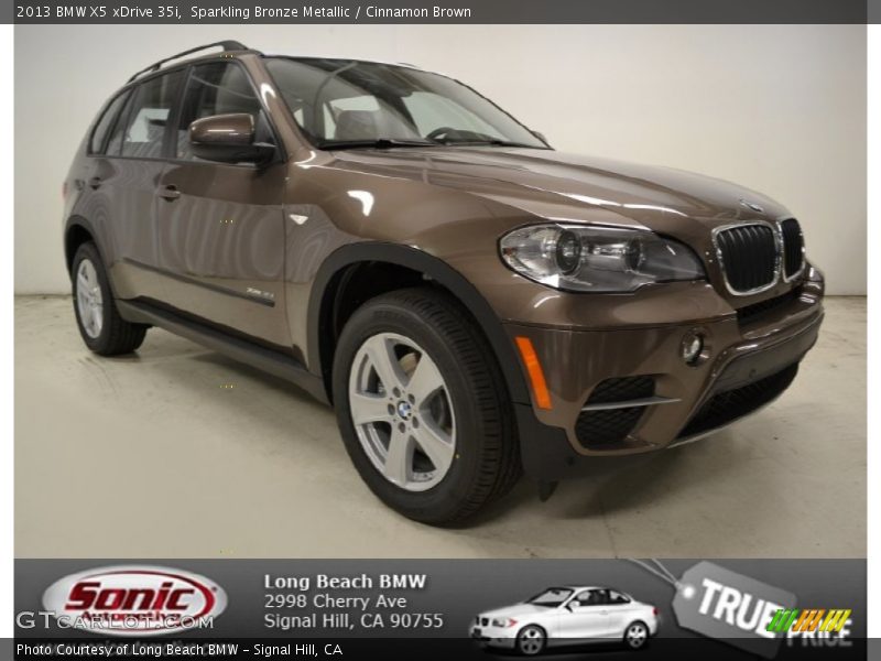 Sparkling Bronze Metallic / Cinnamon Brown 2013 BMW X5 xDrive 35i