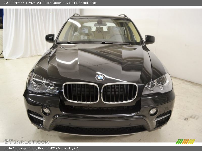 Black Sapphire Metallic / Sand Beige 2013 BMW X5 xDrive 35i