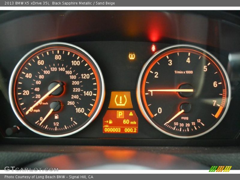 Black Sapphire Metallic / Sand Beige 2013 BMW X5 xDrive 35i