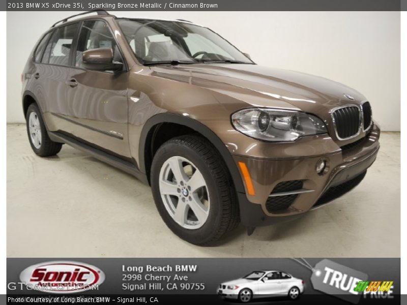 Sparkling Bronze Metallic / Cinnamon Brown 2013 BMW X5 xDrive 35i