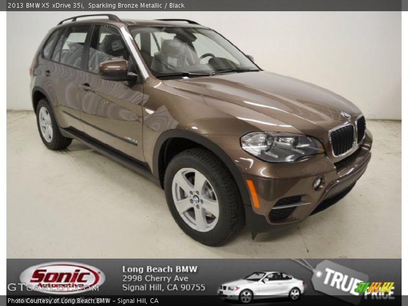 Sparkling Bronze Metallic / Black 2013 BMW X5 xDrive 35i