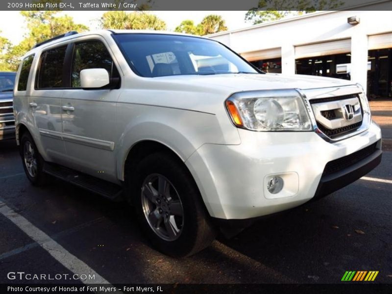 Taffeta White / Gray 2009 Honda Pilot EX-L