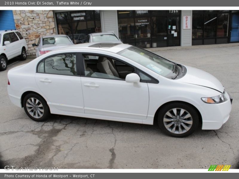 Taffeta White / Gray 2010 Honda Civic EX Sedan