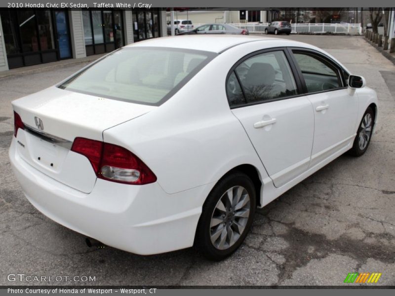 Taffeta White / Gray 2010 Honda Civic EX Sedan