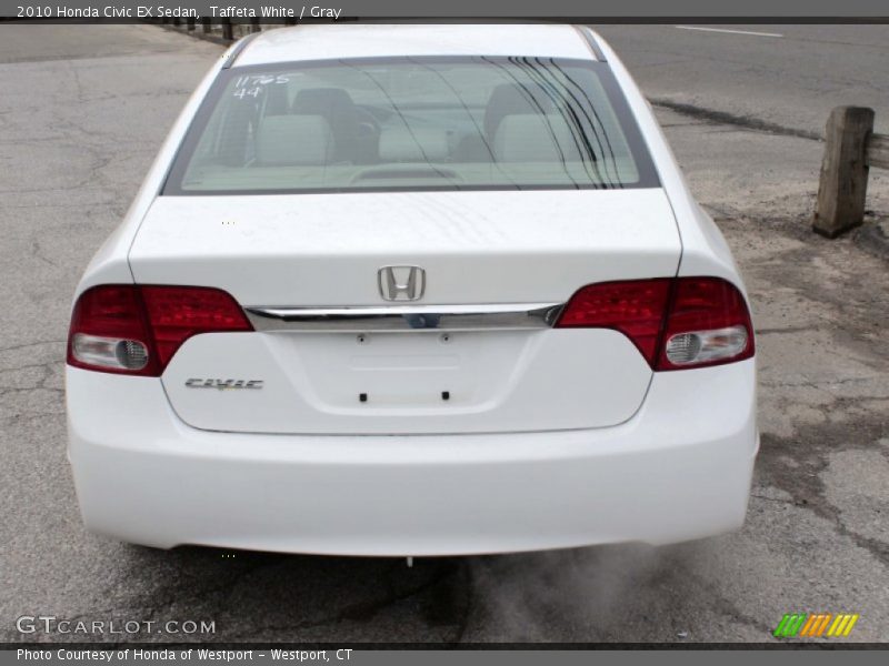 Taffeta White / Gray 2010 Honda Civic EX Sedan