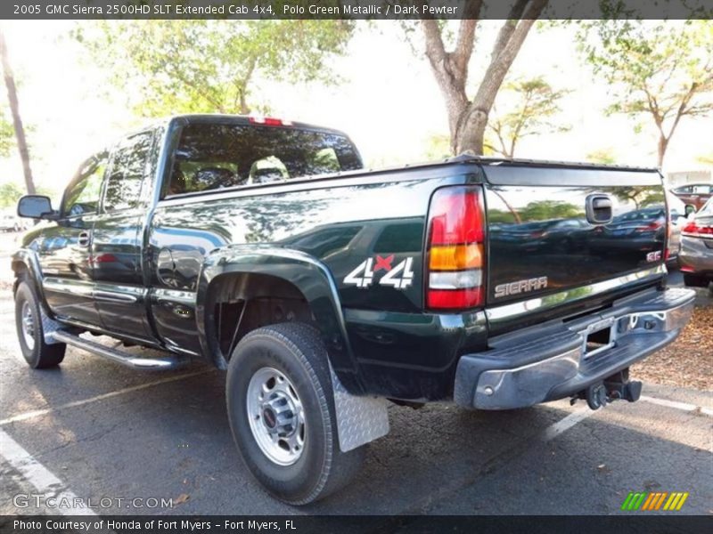 Polo Green Metallic / Dark Pewter 2005 GMC Sierra 2500HD SLT Extended Cab 4x4