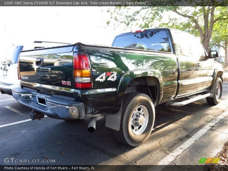 Polo Green Metallic / Dark Pewter 2005 GMC Sierra 2500HD SLT Extended Cab 4x4
