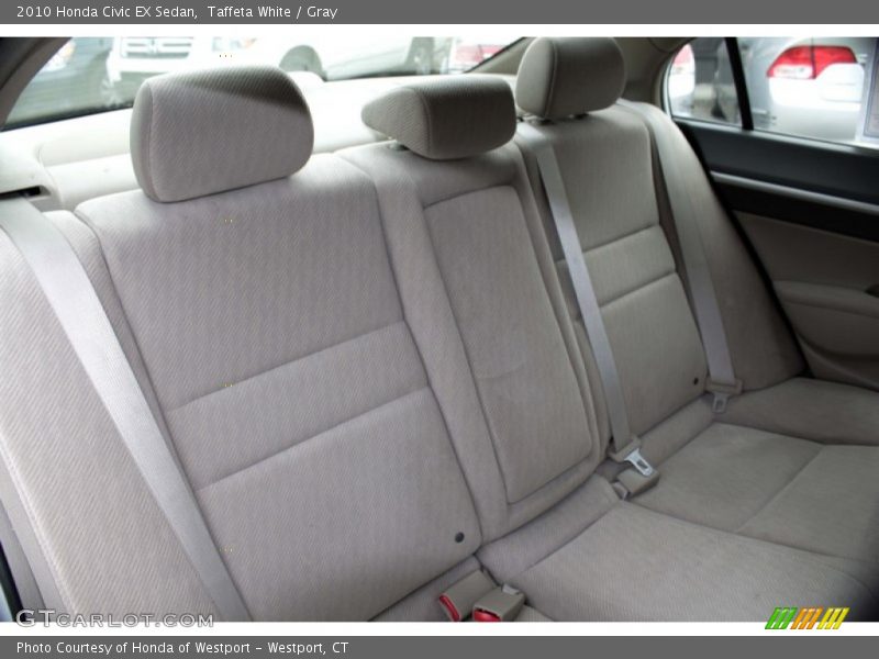Taffeta White / Gray 2010 Honda Civic EX Sedan