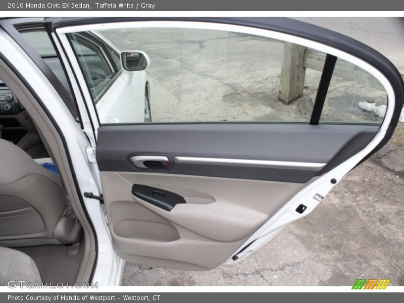 Taffeta White / Gray 2010 Honda Civic EX Sedan