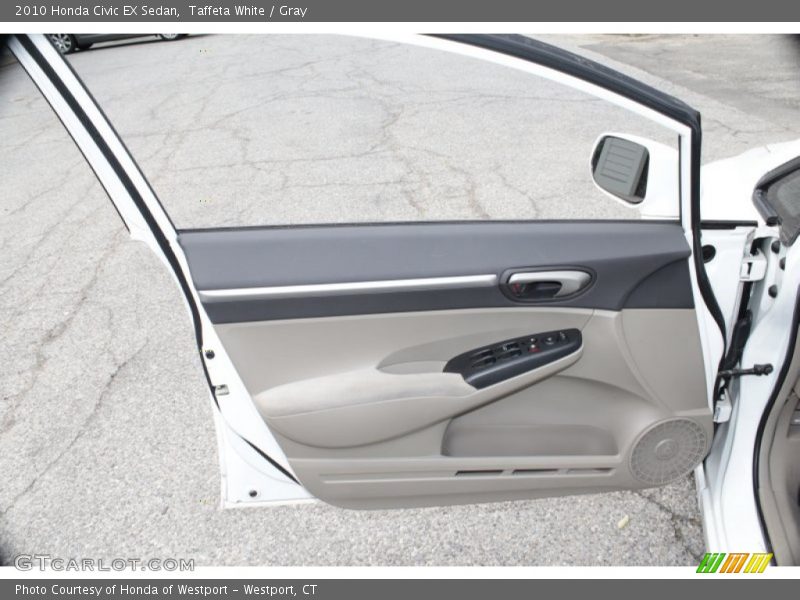 Taffeta White / Gray 2010 Honda Civic EX Sedan