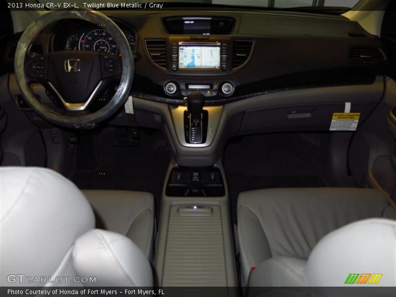 Twilight Blue Metallic / Gray 2013 Honda CR-V EX-L