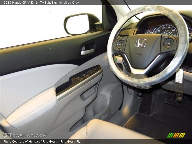 Twilight Blue Metallic / Gray 2013 Honda CR-V EX-L