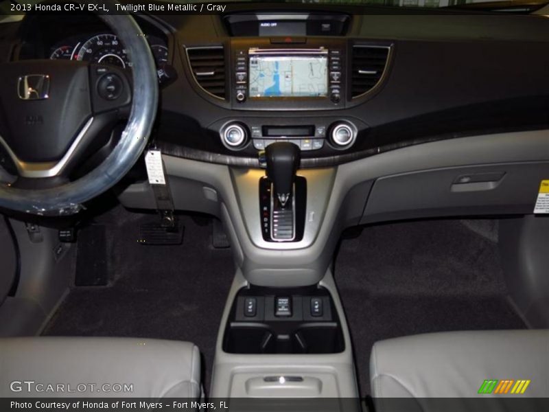 Twilight Blue Metallic / Gray 2013 Honda CR-V EX-L