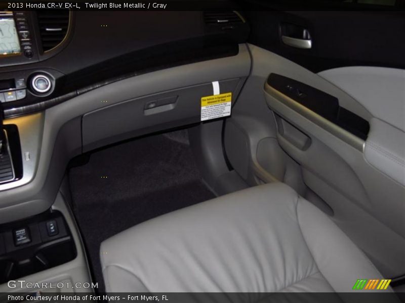 Twilight Blue Metallic / Gray 2013 Honda CR-V EX-L