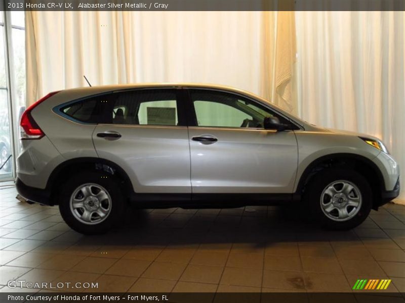 Alabaster Silver Metallic / Gray 2013 Honda CR-V LX