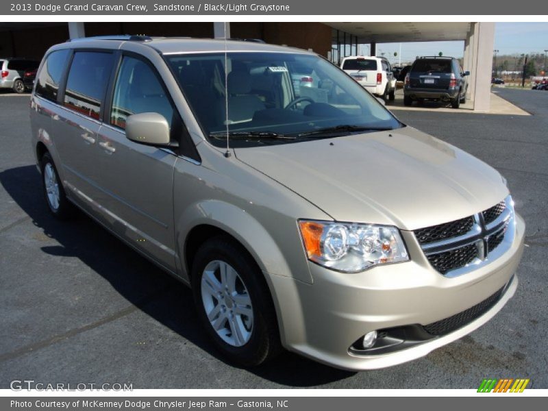 Sandstone / Black/Light Graystone 2013 Dodge Grand Caravan Crew