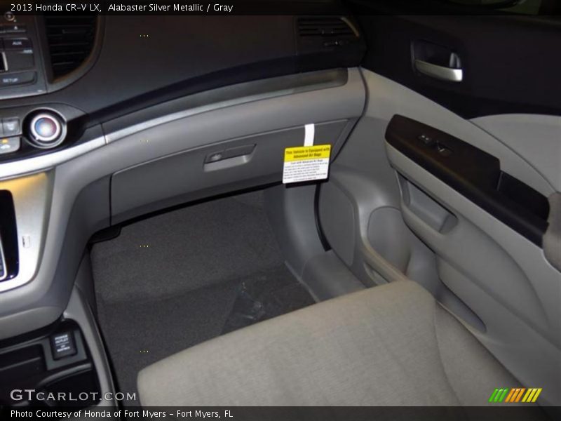 Alabaster Silver Metallic / Gray 2013 Honda CR-V LX